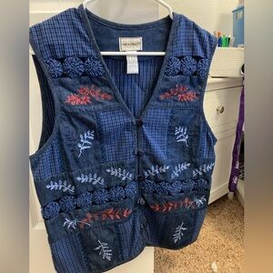 Vintage Napa Valley Denim Vest Small